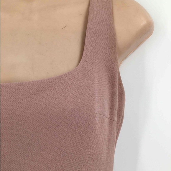 Bhldn and Anthropologie mauve blush square neck gown - Picture 7 of 9